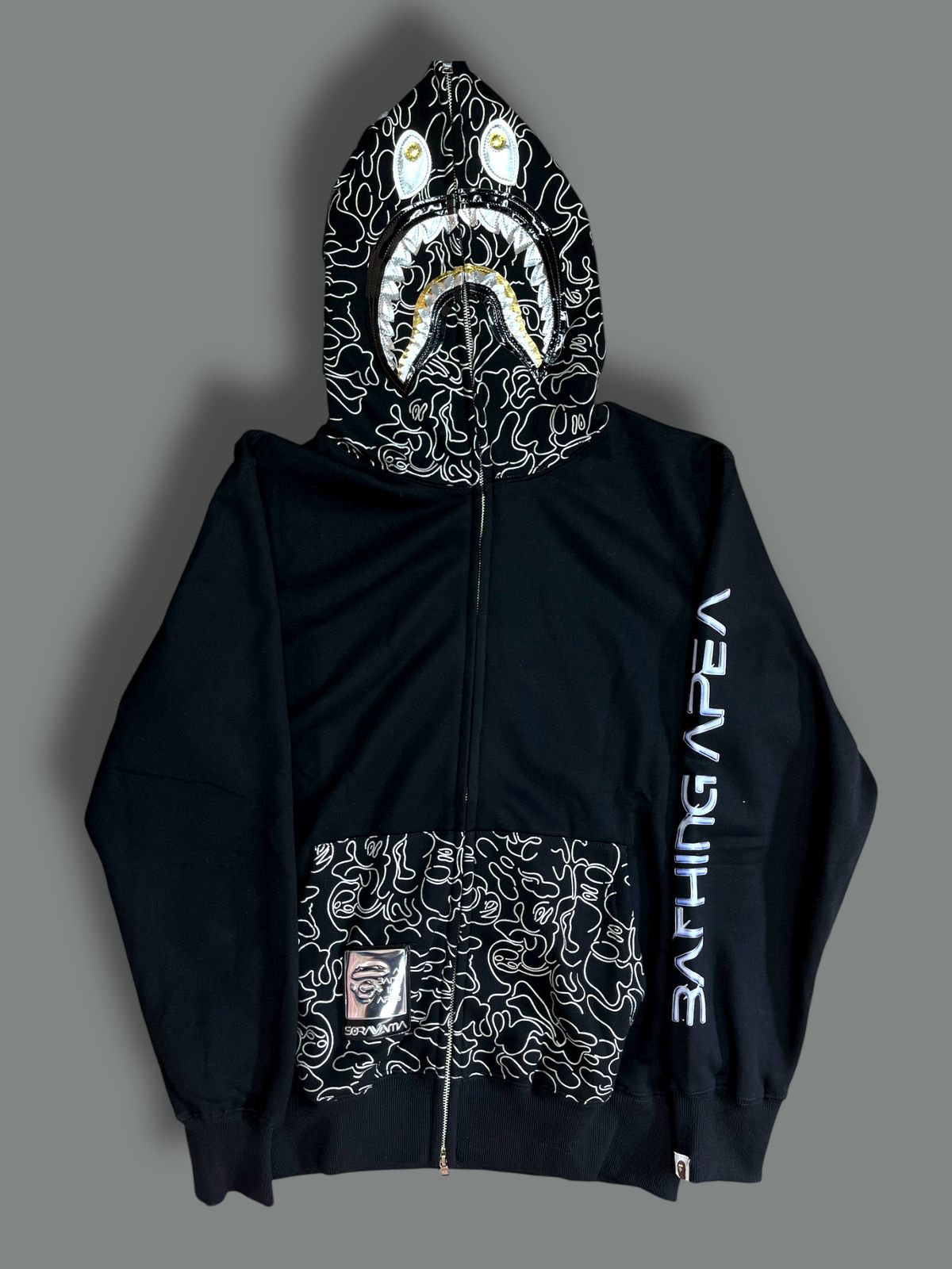 Hoodie BAPE X SHARK