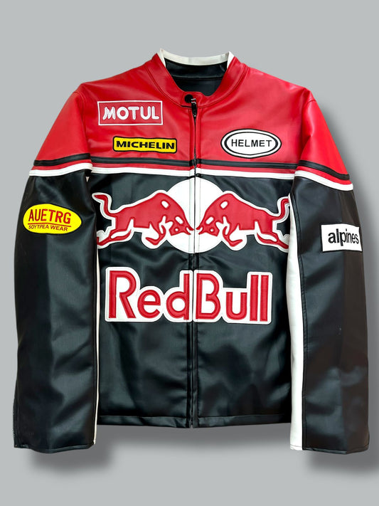 Chamarra tipo motociclista "REDBULL"