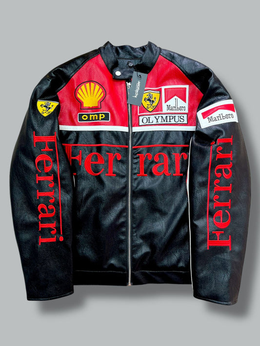 Chamarra tipo motociclista "FERRARI"